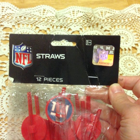 Sports Krazy Straws, pack of 12, tall - Picture 3 of 5